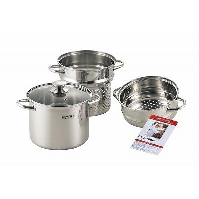 落合 務 IH対応 スチーム\u0026パスタポット20cm LB-177 出産内祝 結婚内祝 快気祝い 香典返し お供え