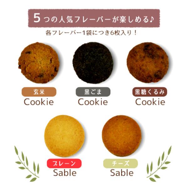 グルテンフリー AGカフェ 米粉クッキー & 米粉サブレ お試しセット 5種×各6枚 送料無料 米粉専門店 小麦粉不使用 お菓子 スイーツ