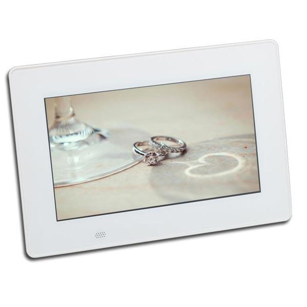デジタルフォトフレーム KEIAN 恵安 KD7MR-w 7インチ ワイド液晶 高精細 SDHC/USBメモリー対応 ホワイト 家電 新着