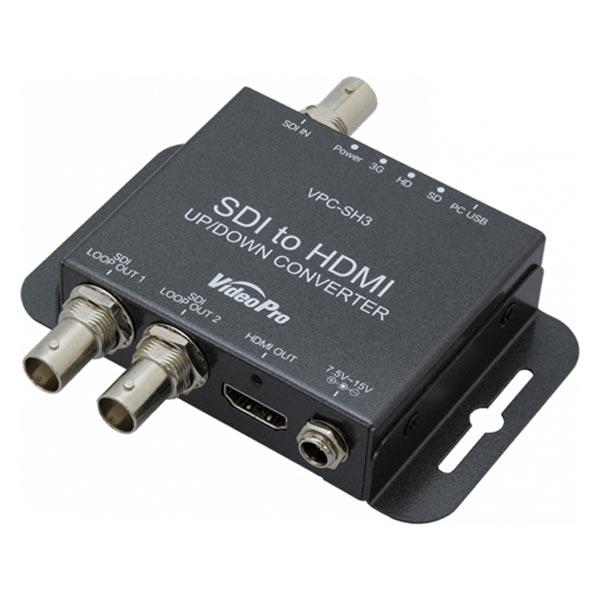 【期間限定】 SDI 新着 【新品】 DIY 工具 変換対応 アップ・ダウンコンバート/フレームレート VPC-SH3 VideoPro メディアエッジ コンバーター HDMI to コントローラーコンバーター