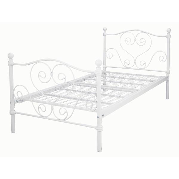 ベッド シングルベッド フレーム Del Sol シンデレラベッド ホワイト