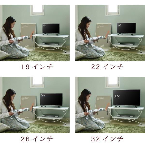 ヨーロッパ風 ロートアイアン 家具 テレビ台 テレビボード コンパクト 40型 対応 幅90 奥行 42 テレビラック アイアン 脚 アンティーク風 JK　IRI-0050｜age｜05