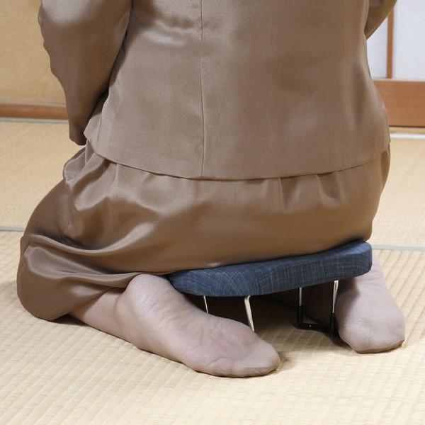 日本製 正座椅子 折りたたみ式 おしゃれ らくらく正座椅子 送料無料 正座座椅子 正座イス 正座座いす 座椅子 正座 コンパクト D-8 新生活|age|05