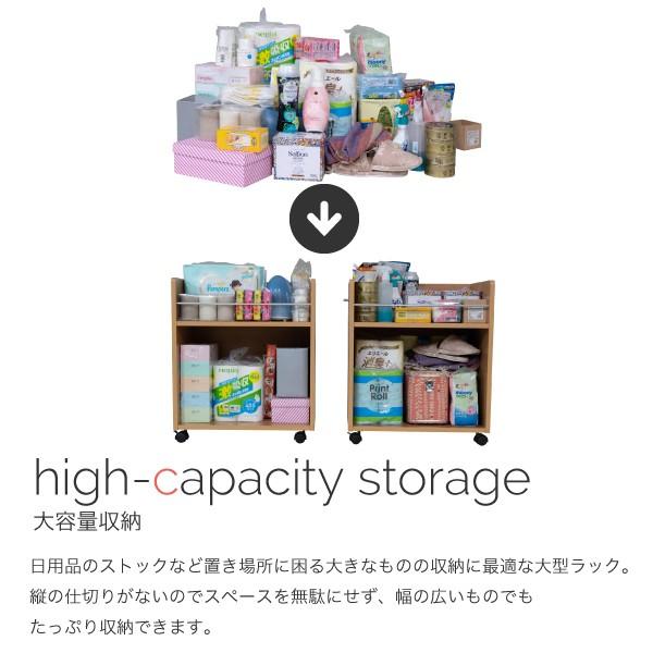 クローゼット 収納 ラック 2個セット 幅38 奥行58 キャスター付き ワゴン 整理 隙間 家具 押入れ リビング 大容量 棚 スライド SGT-0129｜age｜06