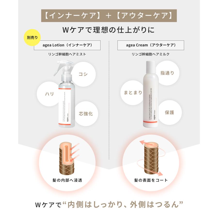agea Cream 200g りんご幹細胞ト リートメント りんご幹細胞 ブリーチ