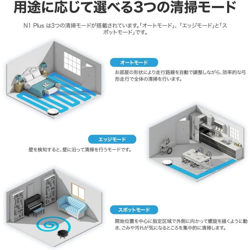 2022年モデル Take-One N1 Plus ECO ロボット掃除機 2700pa 680ml大容量ダストボックス Bluetooth｜ageha-shop｜05