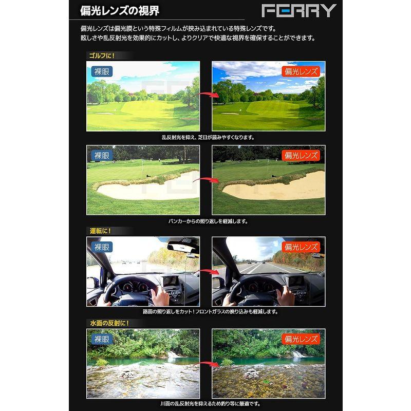 (フェリー) FERRY 偏光レンズ スポーツサングラス フルセット専用交換レンズ5枚 ユニセックス ブラック｜ageha-shop｜02