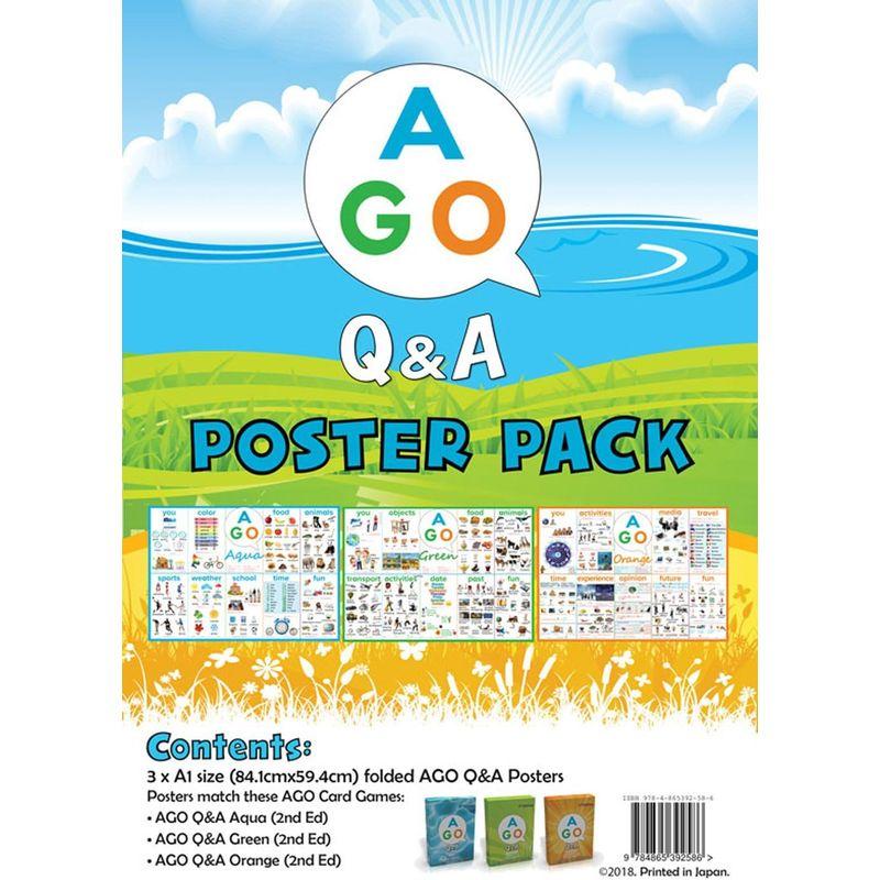 AGO Q&A 教室用 ポスター 3レベル セット 英語 9784865392586｜ageha-shop｜04