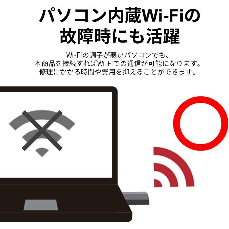 バッファロー WiFi 無線LAN 子機 USB3.0用 11ac/n/a/g/b 866Mbps 日本メーカー WI-U3-866DS/N｜ageha-shop｜02