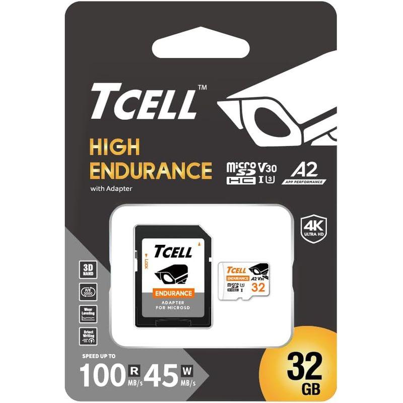 TCELL 高耐久 監視カメラ用 32GB microSDXC メモリカード アダプター付き - A2、USH-I U3、V30、4K、マイ｜ageha-shop｜03