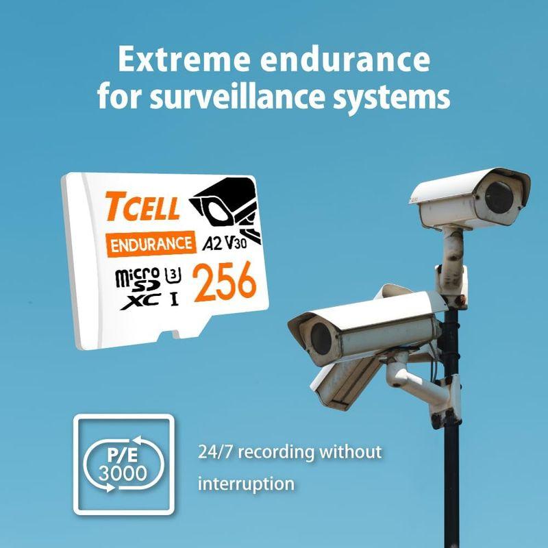 TCELL 高耐久 監視カメラ用 32GB microSDXC メモリカード アダプター付き - A2、USH-I U3、V30、4K、マイ｜ageha-shop｜05