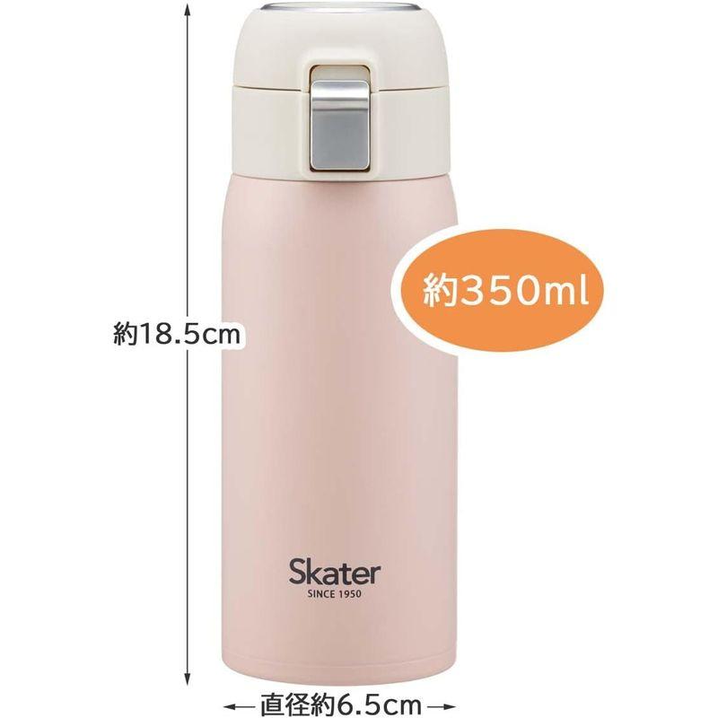 スケーター(Skater) ストロー マグボトル 350ml 保冷専用 ステンレス 水筒 くすみピンク ワンタッチオープン STOT3ST-｜ageha-shop｜09