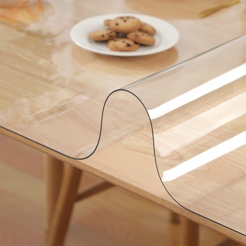 テーブルクロス PVC製 テーブルマット デスクマット テーブル クロス 長方形 防水 撥水 耐久 汚れつきにくい 透明1mm/1.5mm/｜ageha-shop｜08