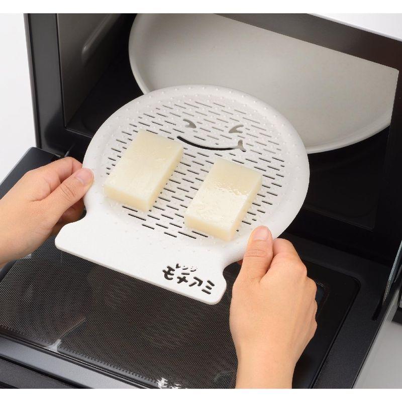 曙産業 もちあみ 専用トング付 日本製 電子レンジで簡単にお餅を調理 つきたてのようなふっくらお餅のできあがり ダブルエンボス加工でくっつか｜ageha-shop｜03