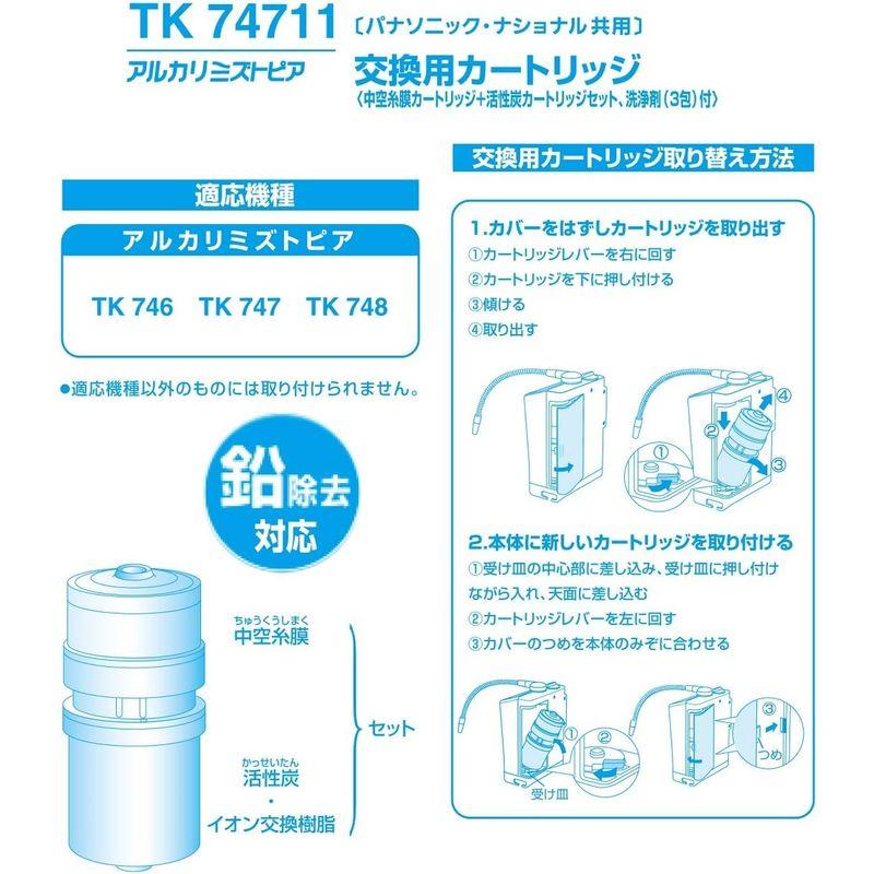 パナソニック アルカリイオン整水器用 交換カートリッジ 1個