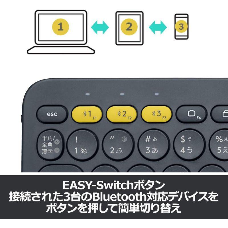 ロジクール ワイヤレスキーボード 無線 キーボード 薄型 小型 K380BK Bluetoothワイヤレス Windows Mac iOS｜ageha-shop｜06