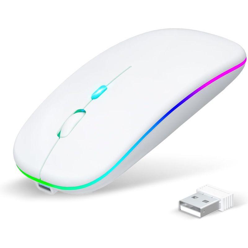 Type-C充電式 マウス Bluetooth5.2 無線 ワイヤレス 静音 瞬時接続 超薄型 小型 高感度 USB充電式 2.4GHz 3｜ageha-shop｜08