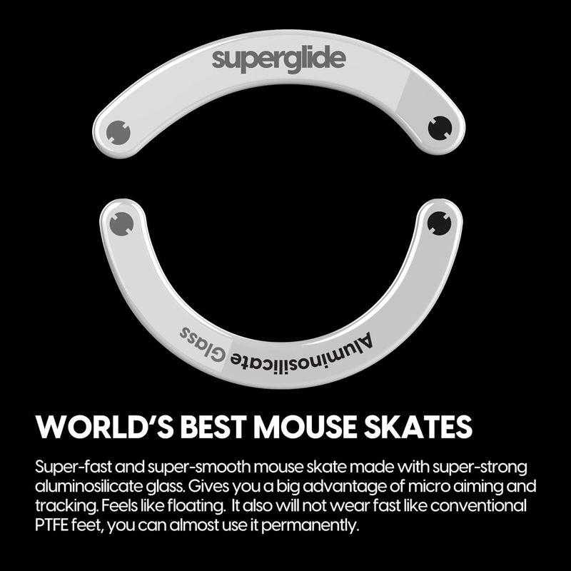 Superglide マウスソール for Logicool G703 / G603 / G403 マウスフィート 強化ガラス素材 ラウンド｜ageha-shop｜03