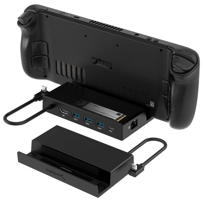 SABRENT ドッキングステーション、Steam Deck対応、M.2 SSDスロット 