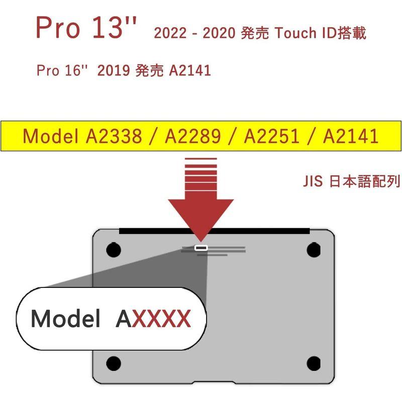 2022 M2チップMacBook Pro 13 キーボードカバー (A2338/A2289/A2251) / Pro 16 (2019モデ｜ageha-shop｜07