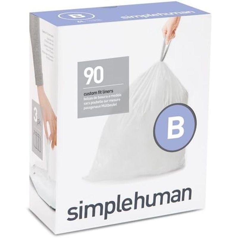 simplehuman コードB パーフェクトフィット ゴミ袋 6L / 90袋 CW0251 並行輸入品｜ageha-shop｜02