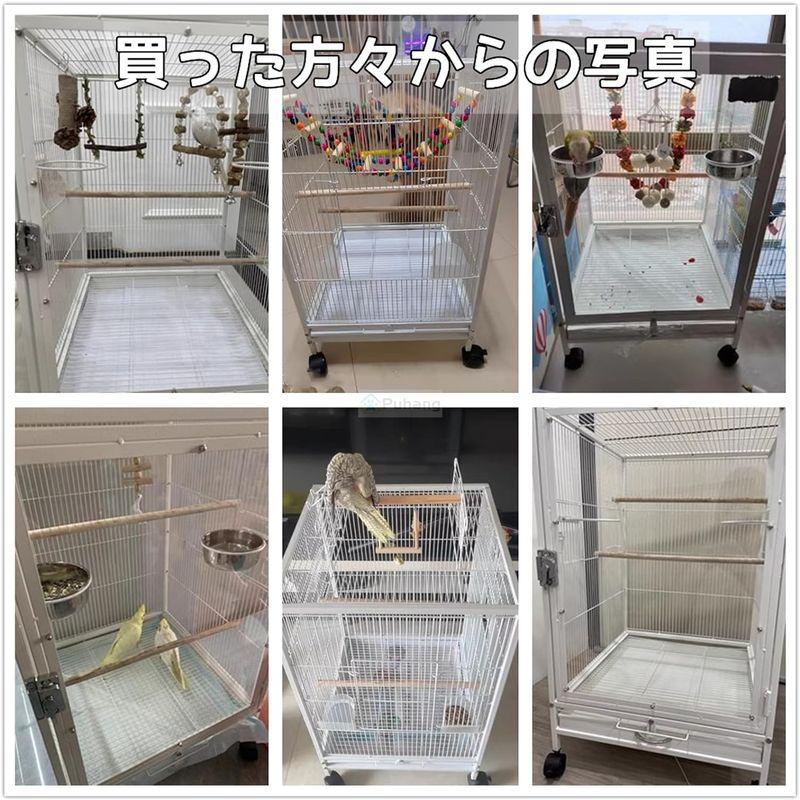 Puhang 鳥かご 鳥ケージ 45*45*77cmインコ 大きいケージ 豪華 Puhang 鳥かご 鳥ケージ 45*45*77cmインコ 大きいケージ 豪華