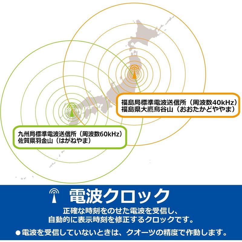 セイコー クロック 目覚まし時計 電波 デジタル カレンダー 温度 湿度 表示 白 パール SQ698S SEIKO｜ageha-shop｜05