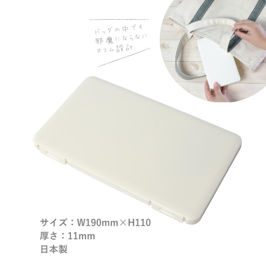 マスクケース 日本製 抗菌 持ち運び 軽量 コンパクト 鳥 あいさつ 木目 北欧 動物 | ブランド登録なし | 06