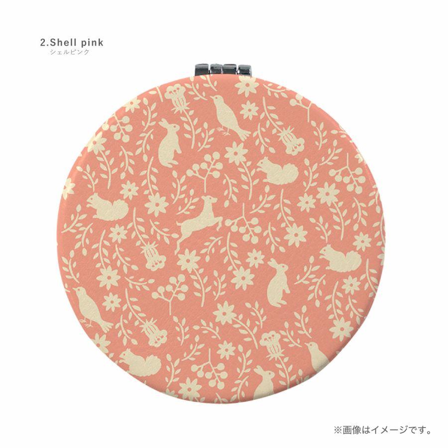 コンパクトミラー 両面印刷 ダブルミラー 丸型 拡大鏡 パステル フラワー 花柄 アニマル シェル ピンク Ete013 Mirror C70w 2pink デザイン雑貨ange Yahoo 店 通販 Yahoo ショッピング