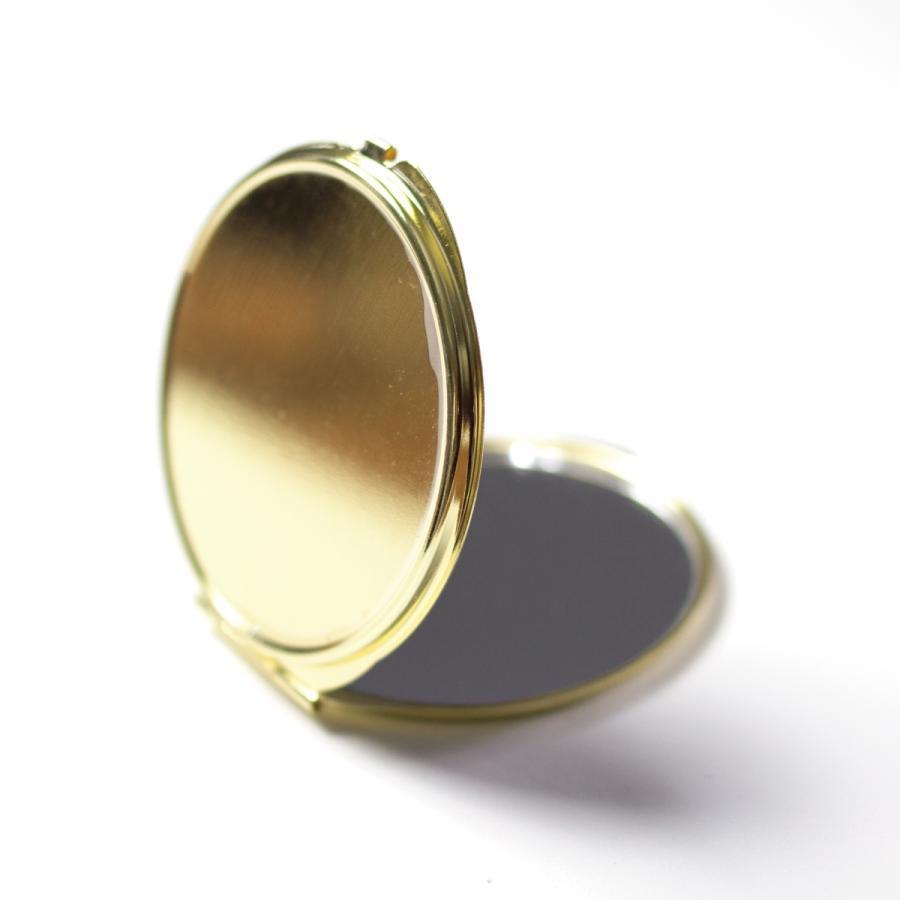 コンパクトミラー 手鏡 名入れ  ダブルミラー 丸型 拡大鏡 スクエア オリエンタル モロッカン 格子柄 シンプル パステル | ブランド登録なし | 10