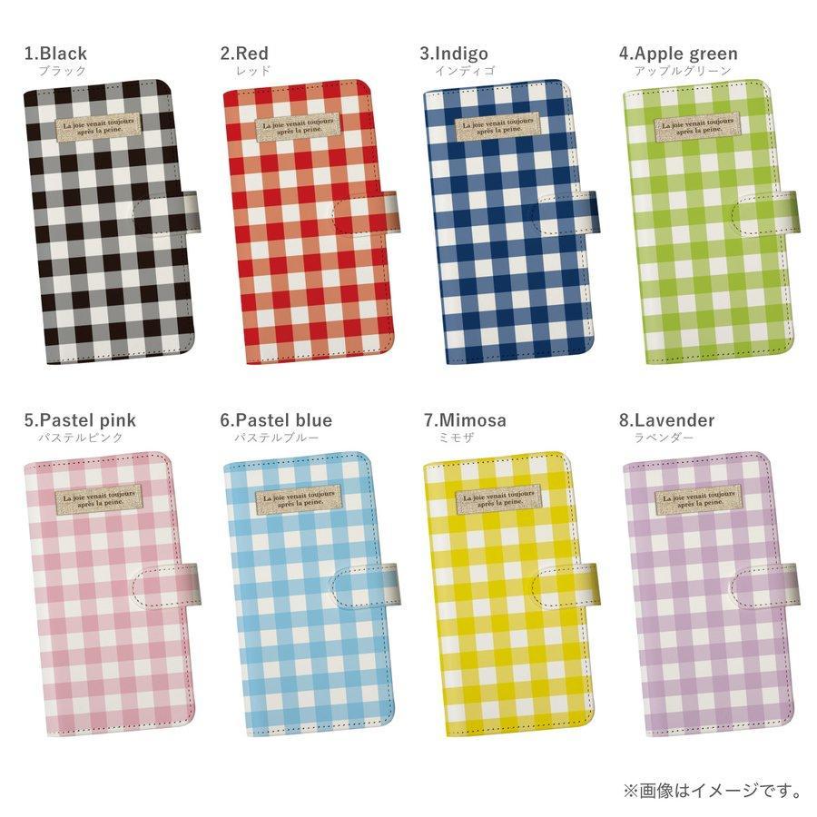 iPhone 15 スマホケース 手帳型ケース ギンガムチェック チェック