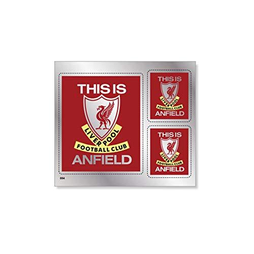 リバプールFC 「THIS IS ANFIELD」 シルバーステッカー3枚SET 〔sts054〕