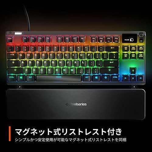 SteelSeries ゲーミングキーボード テンキーレス 有線 日本語配列 