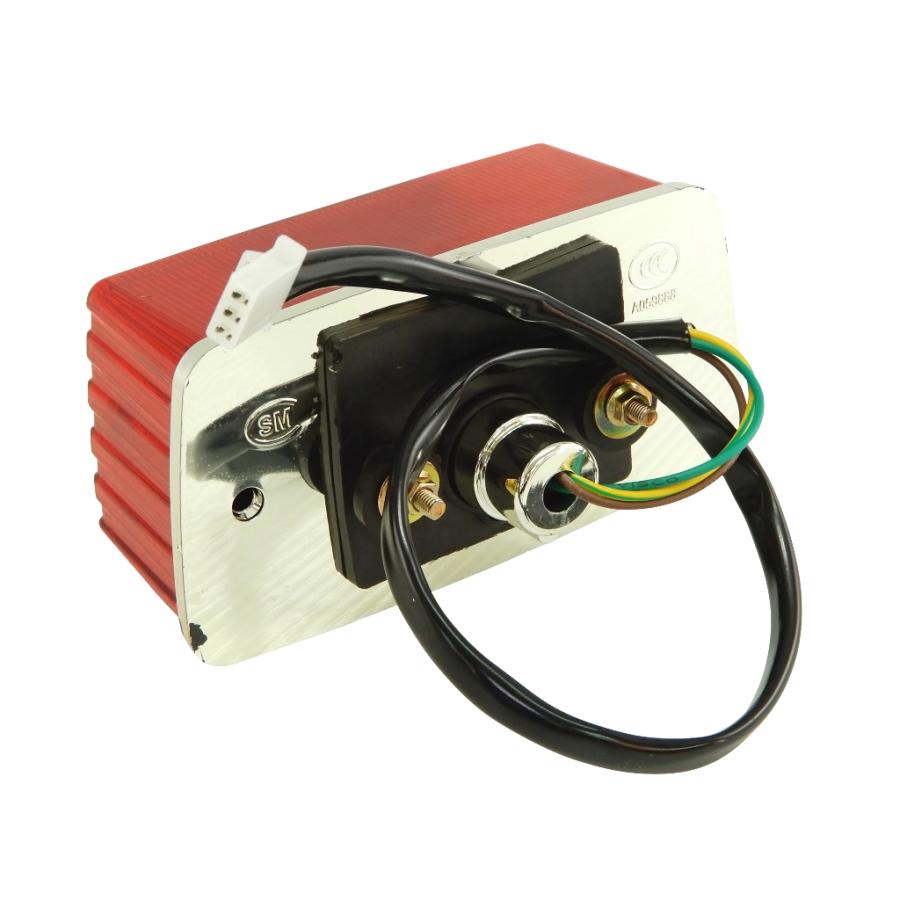 テールランプ 旧車 角型 汎用 バイク テールライト カワサキ用