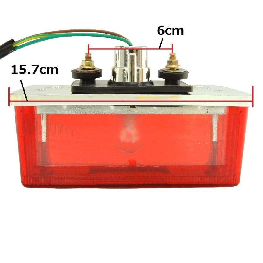 テールランプ 旧車 角型 汎用 バイク テールライト ホンダ用