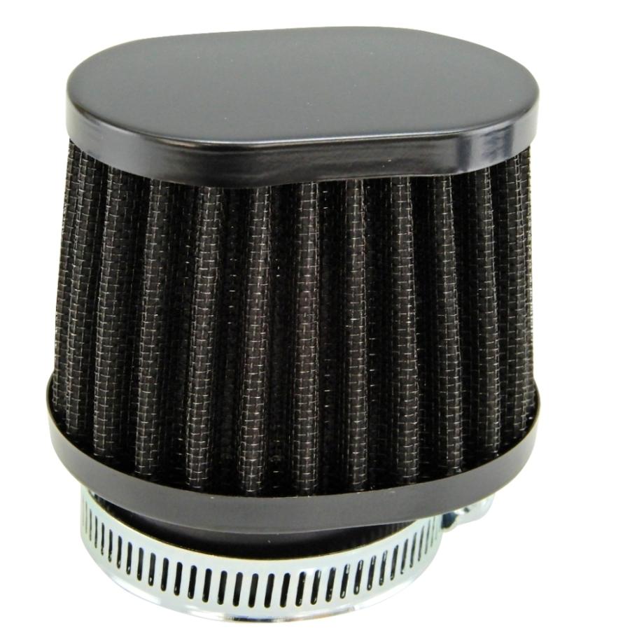 最安値 50mm オーバル パワーフィルター ブラック 台湾製 ホンダ用