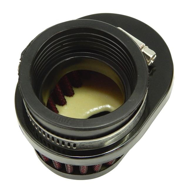 パワーフィルター 48mm ショート オーバル 黒x赤 ヤマハ RX400,RZ250,RZ350,SR400,TW225,XJ400,XJR1200,XJR1300,XJR400 |  | 03