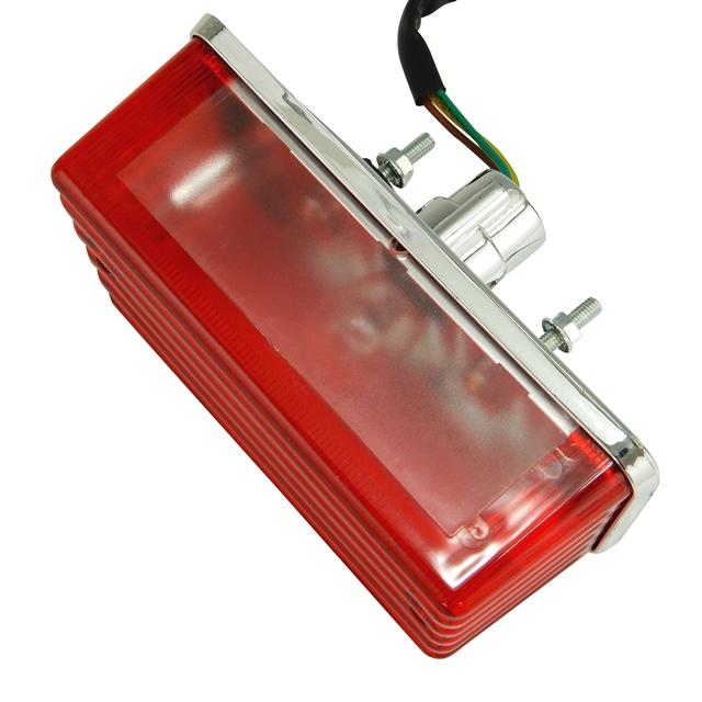 テールランプ レトロスタイル 角 スリット 汎用 スズキ 旧車 カフェ