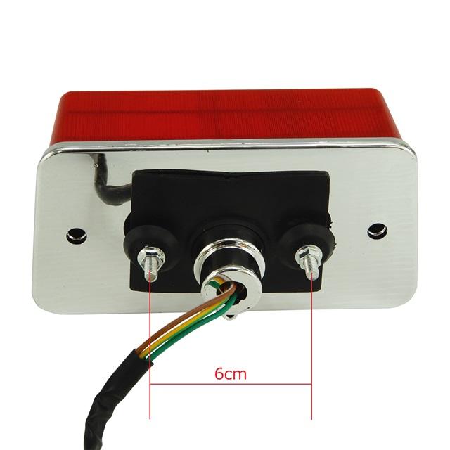 族カフェFRP新品エイプヨンフォアテールランプ用シングルシート テールランプ レトロスタイル 角 スリット 汎用 カワサキ 旧車 カフェ