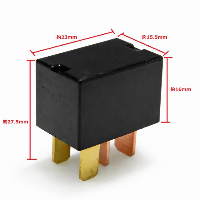 互換品 12V 汎用 4極（4ピン）A/Cリレー エアコンリレー マグネットクラッチ フォグ パワーウィンドー スターター |  | 01
