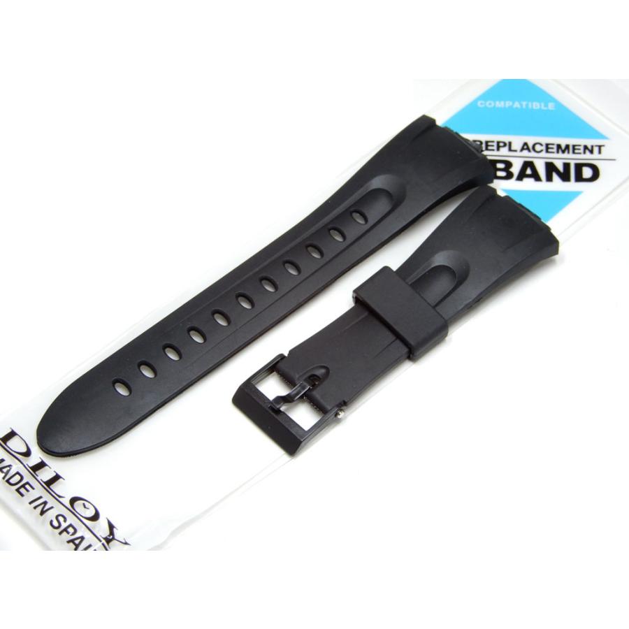 互換品 スペイン Diloy 15mm カシオ 腕時計ベルト W42HP,交換バンド,ディロイ,ウレタンバンド W42,W43 | CASIO