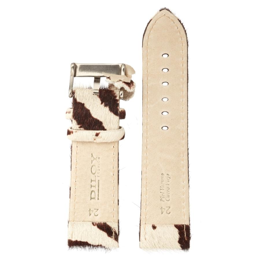 スペイン Diloy 24mm ゼブラ柄 レザー 腕時計ベルト 388ファッション 本革 |  | 01