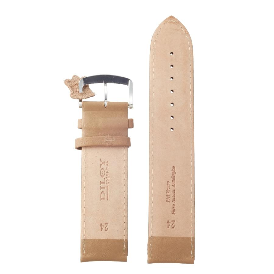 Diloy 24mm ロングサイズ レザー 腕時計ベルト 302 エッセンシャル バンド 本革(ベージュ) |  | 01