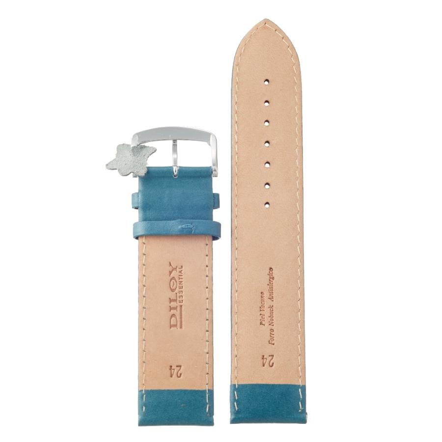 Diloy 24mm ロングサイズ レザー 腕時計ベルト 302 エッセンシャル バンド 本革(ブルー) |  | 01
