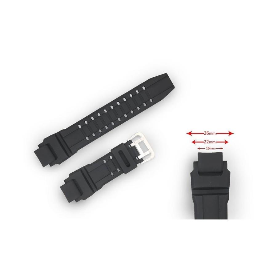互換品 Diloy 腕時計 ベルト 22mm カシオ G-SHOCK ウレタンバンド W1632,GA-A1000,GW-A1000,GW-A1100,GA-1100,G1400,GW-4000 | G-SHOCK | 01