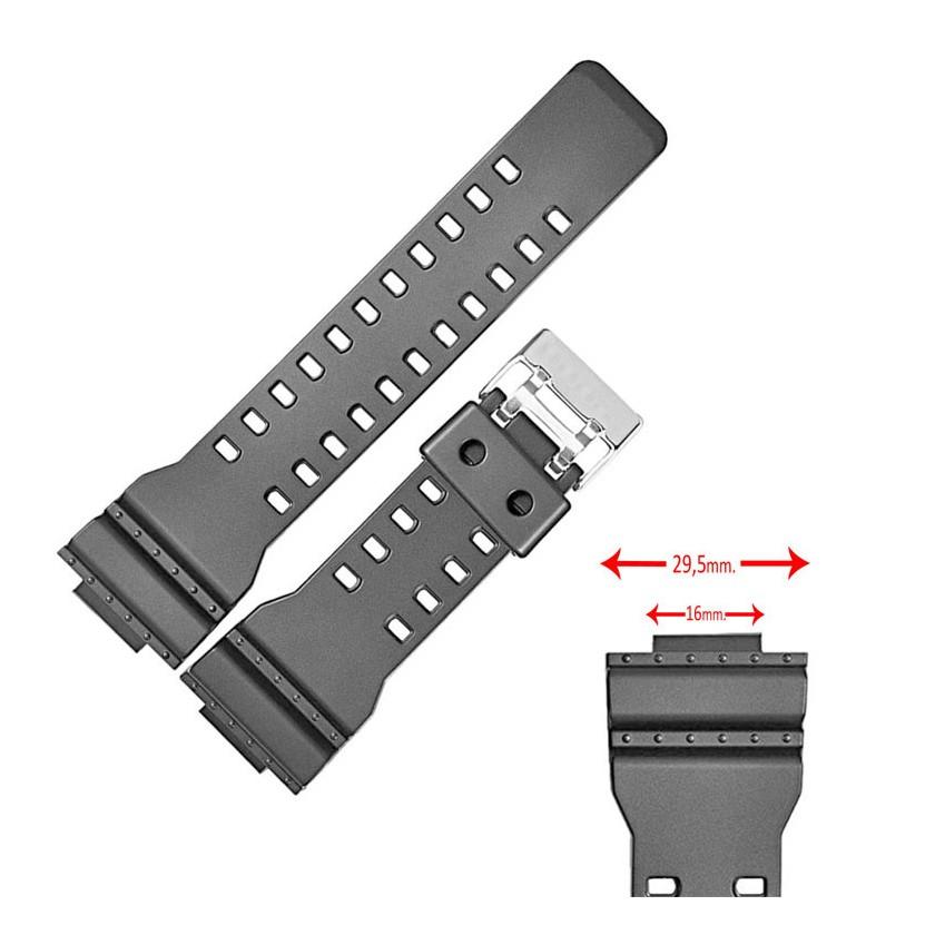 互換品 Diloy 腕時計 ベルト 16mm GA-100,GA-110,GA-120,GA-200,GA-300,GAC-100,GD-100,GD-110,GD-120,GLS-100,G-8900,GR-8900 | G-SHOCK | 02