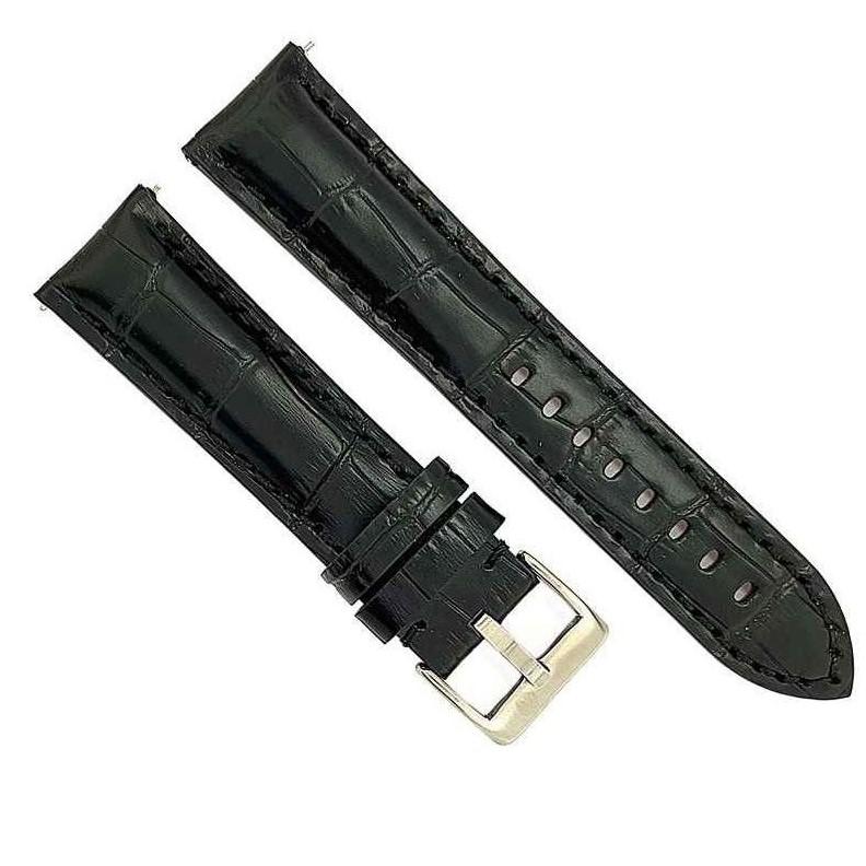 Diloy 腕時計 ベルト プレミアム イタリアン カーフレザー アリゲーターグレイン Ref.395 ブラック 22mm クロノグラフ スポーツウォッチ |  | 01