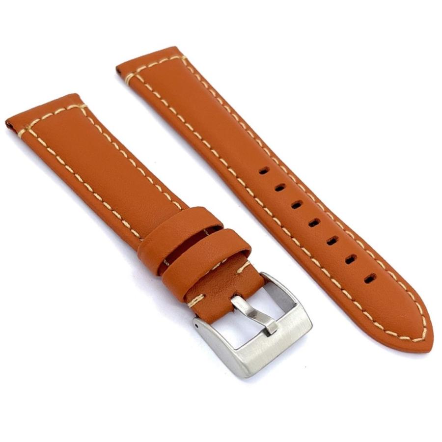 腕時計 ベルト 本革 22mm レザー バンド Diloy P354エリート ライトブラウン |  | 01