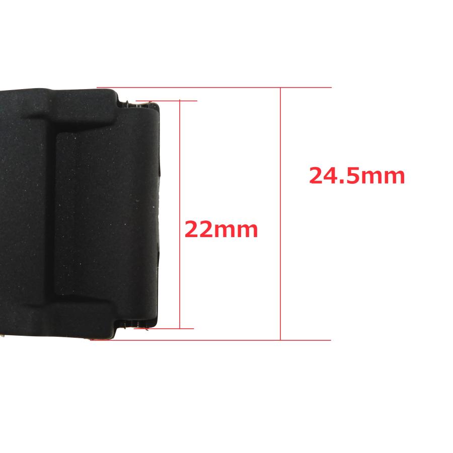 互換品 Diloy 22mm カシオ 腕時計ベルト AD520C,AMW320C,BM500WJ,BM501WJ,DEP700,DEP610 | CASIO | 01