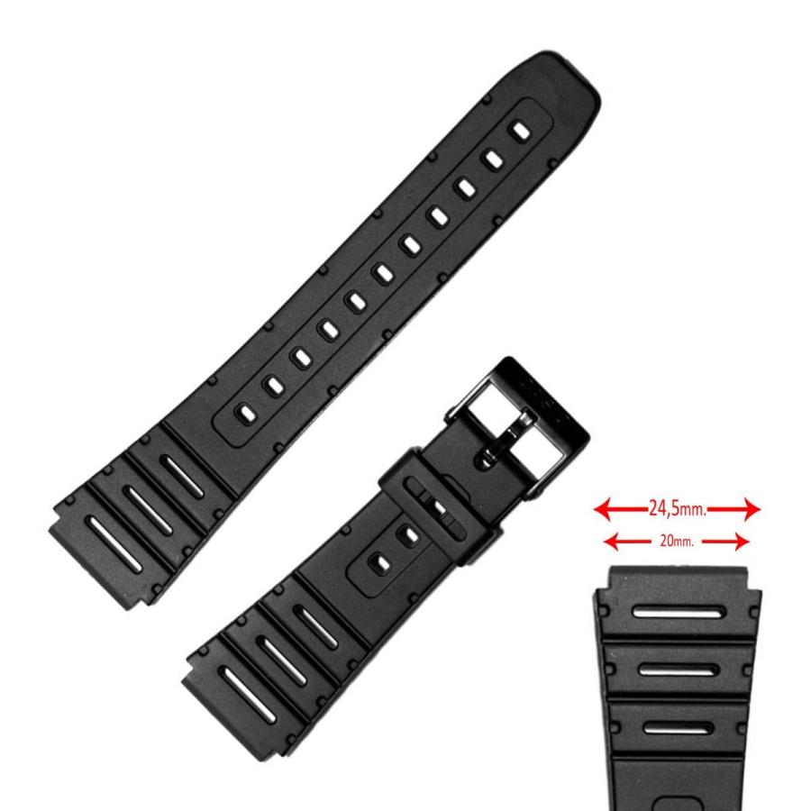 互換品 Diloy20mmカシオ 腕時計ベルトCA-53W-1 (3208),CA-53WF-1B,CA-61W-1UZ,CA-61W-1Z | CASIO | 01